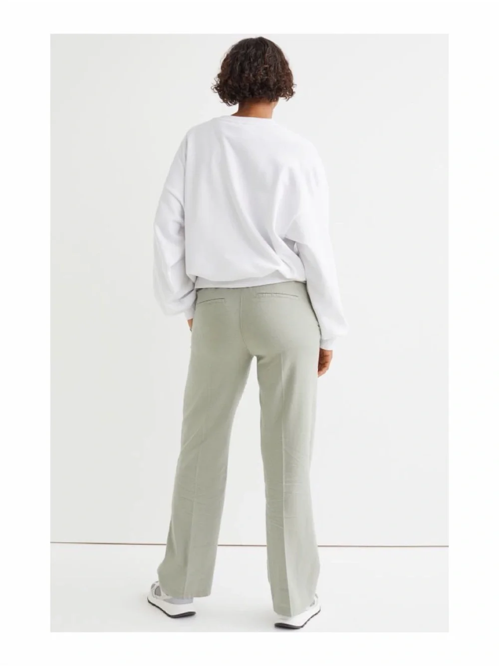 H&M | Sage Green Linen Pants